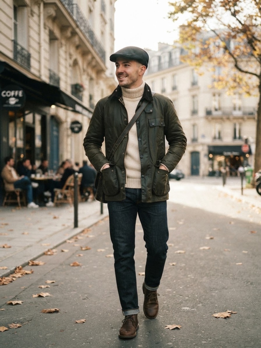Bundle of two classic men's flat caps driving hats.